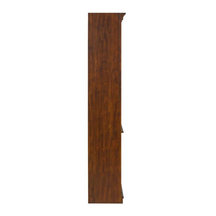 Brayton Manor Jr Executive Open Bookcase in Cognac - Furniture 4 Less (Jacksonville, NC)