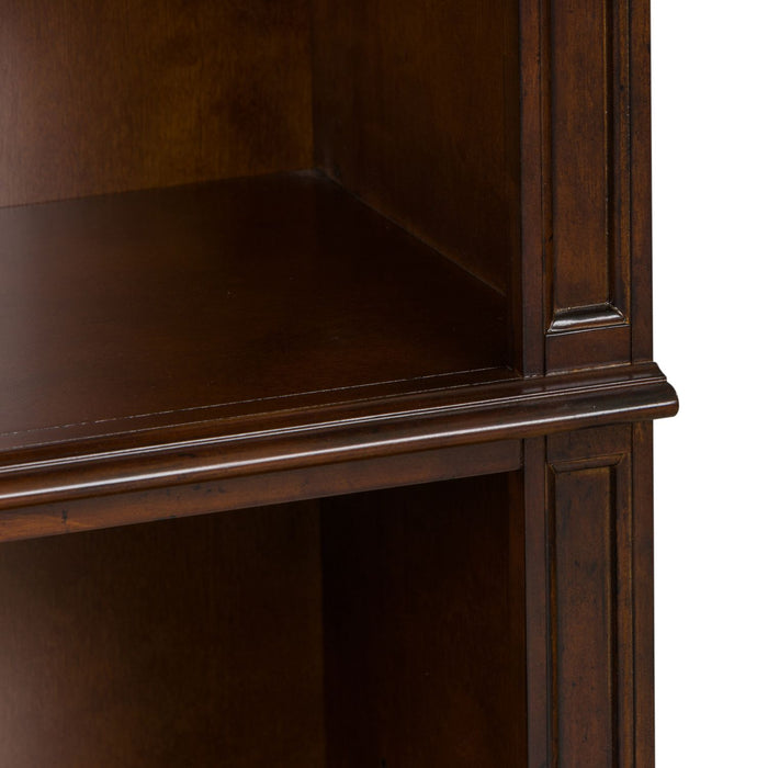 Brayton Manor Jr Executive Open Bookcase in Cognac - Furniture 4 Less (Jacksonville, NC)