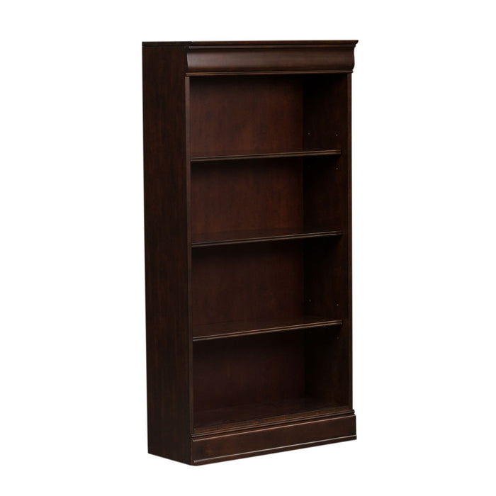 Brayton Manor Jr Executive 60 Inch Bookcase (RTA) in Cognac - Furniture 4 Less (Jacksonville, NC)