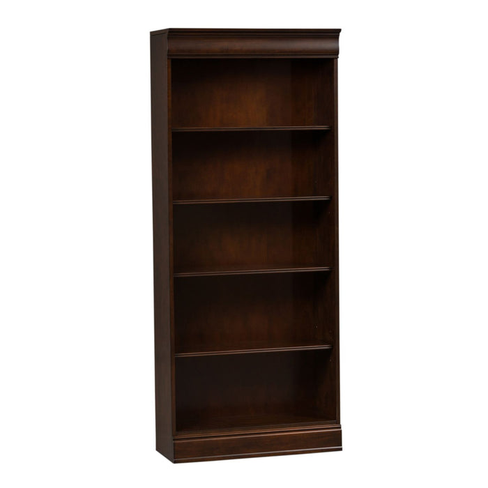 Brayton Manor Jr Executive 72 Inch Bookcase (RTA) in Cognac - Furniture 4 Less (Jacksonville, NC)