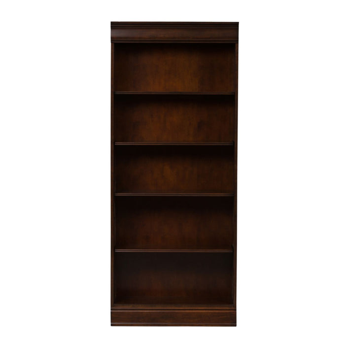 Brayton Manor Jr Executive 72 Inch Bookcase (RTA) in Cognac - Furniture 4 Less (Jacksonville, NC)