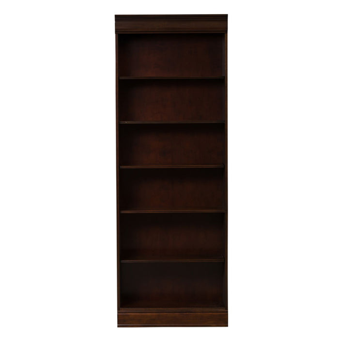 Brayton Manor Jr Executive 82 Inch Bookcase (RTA) in Cognac - Furniture 4 Less (Jacksonville, NC)