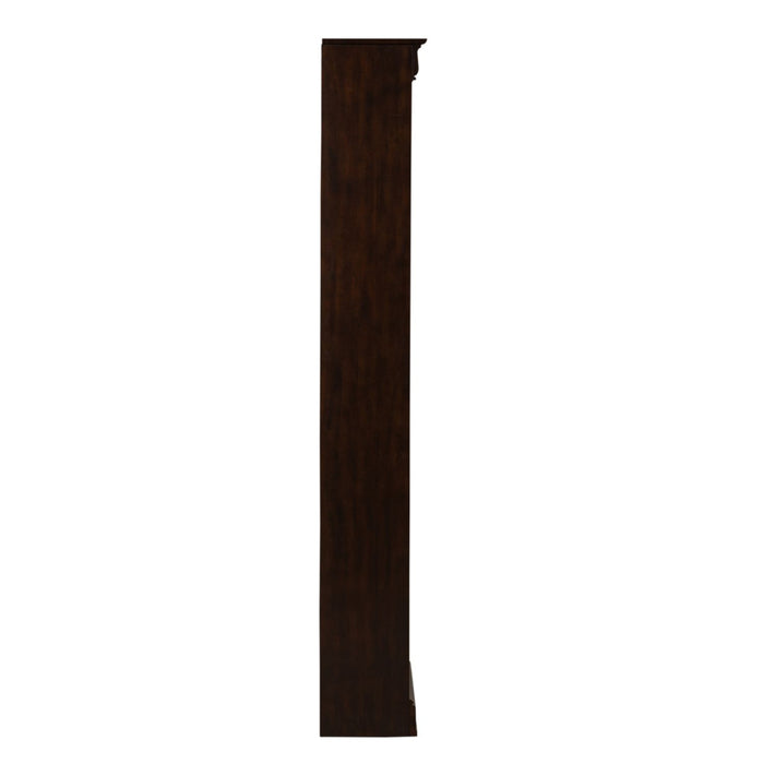 Brayton Manor Jr Executive 82 Inch Bookcase (RTA) in Cognac - Furniture 4 Less (Jacksonville, NC)
