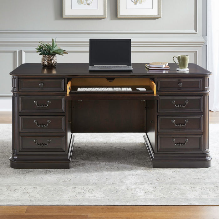 Brayton Manor Jr Executive Desk - Furniture 4 Less (Jacksonville, NC)