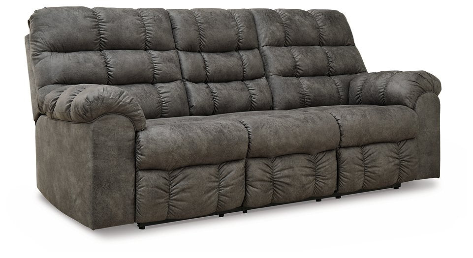 Derwin Reclining Sofa with Drop Down Table - Furniture 4 Less (Jacksonville, NC)