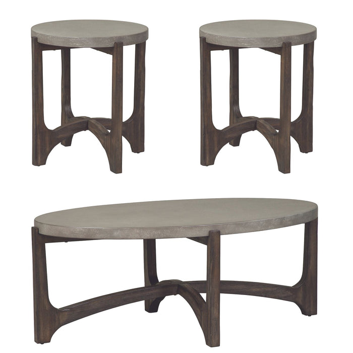 Cascade 3 Piece Set (1-Cocktail 2-End Tables) - Furniture 4 Less (Jacksonville, NC)