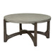 Cascade Round Cocktail Table in Wire Brush Rustic Brown - Furniture 4 Less (Jacksonville, NC)