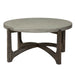 Cascade Round Cocktail Table in Wire Brush Rustic Brown - Furniture 4 Less (Jacksonville, NC)