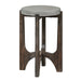 Cascade Chair Side Table in Wire Brush Rustic Brown - Furniture 4 Less (Jacksonville, NC)