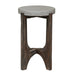 Cascade Chair Side Table in Wire Brush Rustic Brown - Furniture 4 Less (Jacksonville, NC)