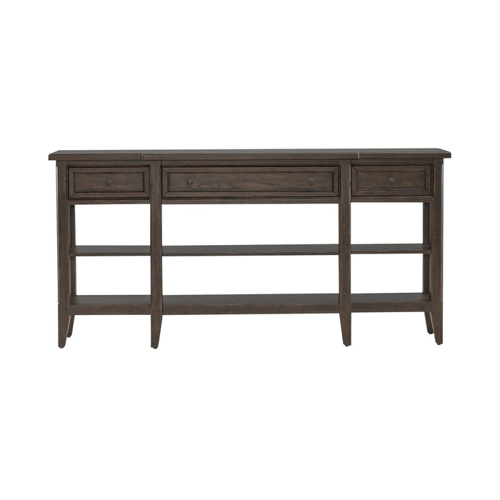 Paradise Valley Hall Console Table in Saddle Brown EST SHIP TIME APPX 4 WEEKS - Furniture 4 Less (Jacksonville, NC)