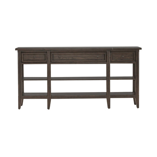 Liberty Furniture Paradise Valley Hall Console Table in Saddle Brown EST SHIP TIME APPX 4 WEEKS - Furniture 4 Less (Jacksonville, NC)