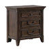Paradise Valley Nightstand with Charging Station in Saddle Brown - Furniture 4 Less (Jacksonville, NC)