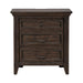 Paradise Valley Nightstand with Charging Station in Saddle Brown - Furniture 4 Less (Jacksonville, NC)