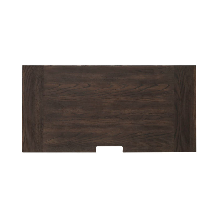 Paradise Valley 2 Door Bedside Chest with Charging Station in Saddle Brown - Furniture 4 Less (Jacksonville, NC)