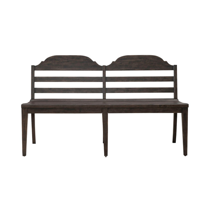 Paradise Valley Ladder Back Bench in Saddle Brown - Furniture 4 Less (Jacksonville, NC)