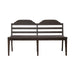 Paradise Valley Ladder Back Bench in Saddle Brown - Furniture 4 Less (Jacksonville, NC)