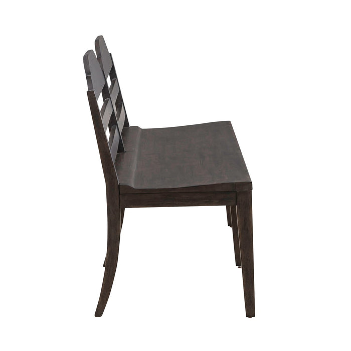 Paradise Valley Ladder Back Bench in Saddle Brown - Furniture 4 Less (Jacksonville, NC)