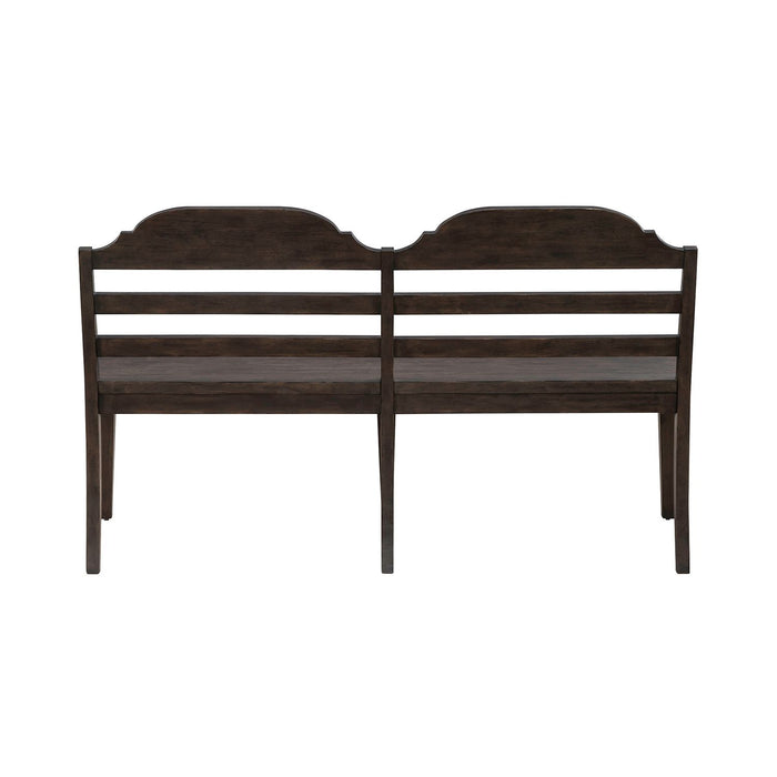 Paradise Valley Ladder Back Bench in Saddle Brown - Furniture 4 Less (Jacksonville, NC)