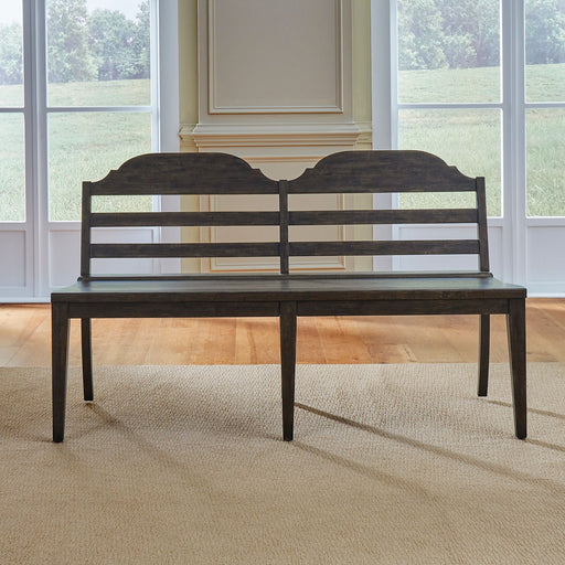 Paradise Valley Ladder Back Bench in Saddle Brown image