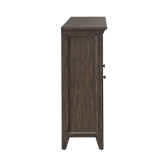 Paradise Valley Hall Buffet in Saddle Brown - Furniture 4 Less (Jacksonville, NC)