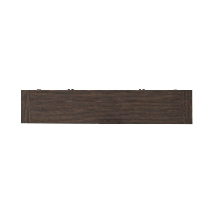 Paradise Valley Hall Buffet in Saddle Brown - Furniture 4 Less (Jacksonville, NC)