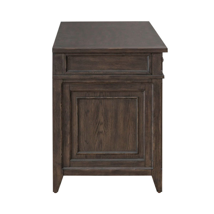 Liberty Furniture Paradise Valley Executive Credenza in Saddle Brown - Furniture 4 Less (Jacksonville, NC)