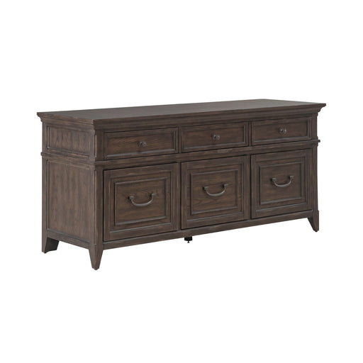 Paradise Valley Credenza in Saddle Brown - Furniture 4 Less (Jacksonville, NC)