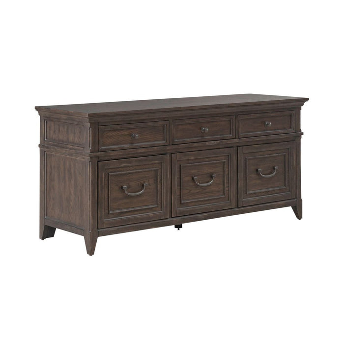 Liberty Furniture Paradise Valley 2 Piece Desk Set in Saddle Brown - Furniture 4 Less (Jacksonville, NC)
