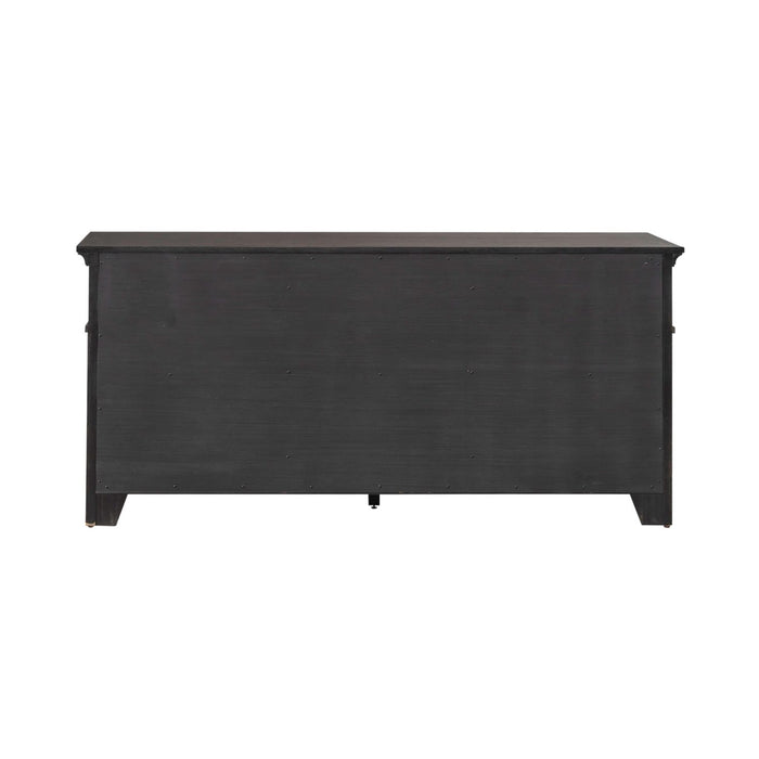 Paradise Valley Credenza in Saddle Brown - Furniture 4 Less (Jacksonville, NC)