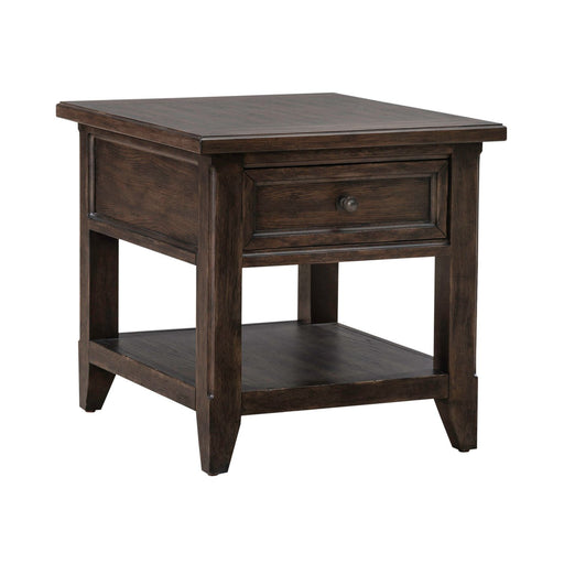 Paradise Valley Rectangular End Table in Saddle Brown - Furniture 4 Less (Jacksonville, NC)