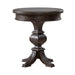 Paradise Valley Round Chairside Table in Saddle Brown - Furniture 4 Less (Jacksonville, NC)