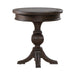Paradise Valley Round Chairside Table in Saddle Brown - Furniture 4 Less (Jacksonville, NC)