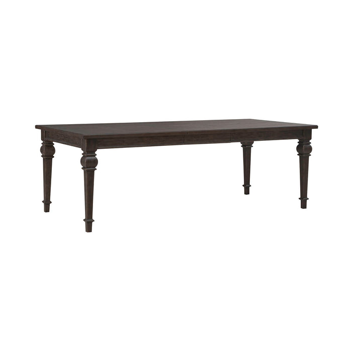 Paradise Valley Rectangular Leg Table in Saddle Brown - Furniture 4 Less (Jacksonville, NC)