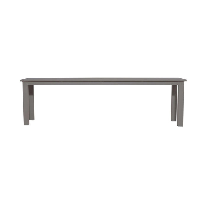 Liberty Furniture Plantation Key Outdoor Dining Bench in Granite - Furniture 4 Less (Jacksonville, NC)