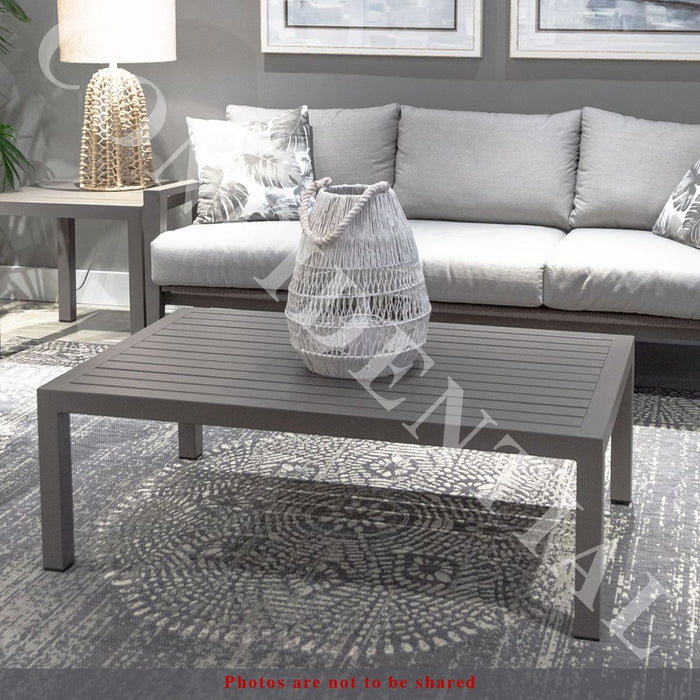 Liberty Furniture Plantation Key Outdoor Cocktail Table in Granite - Furniture 4 Less (Jacksonville, NC)