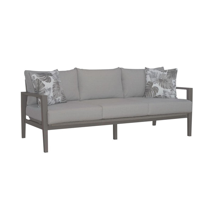 Liberty Furniture Plantation Key Outdoor Sofa in Granite - Furniture 4 Less (Jacksonville, NC)