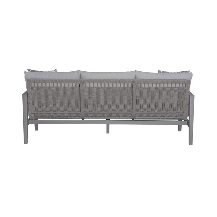 Liberty Furniture Plantation Key Outdoor Sofa in Granite - Furniture 4 Less (Jacksonville, NC)