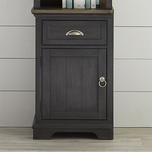 Liberty Furniture Ocean Isle Left Pier Unit in Slate with Weathered Pine - Furniture 4 Less (Jacksonville, NC)