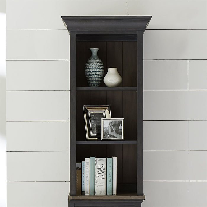 Liberty Furniture Ocean Isle Right Pier Unit in Slate with Weathered Pine - Furniture 4 Less (Jacksonville, NC)