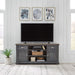 Liberty Furniture Ocean Isle 64 Inch Entertainment TV Stand in Slate with Weathered Pine image