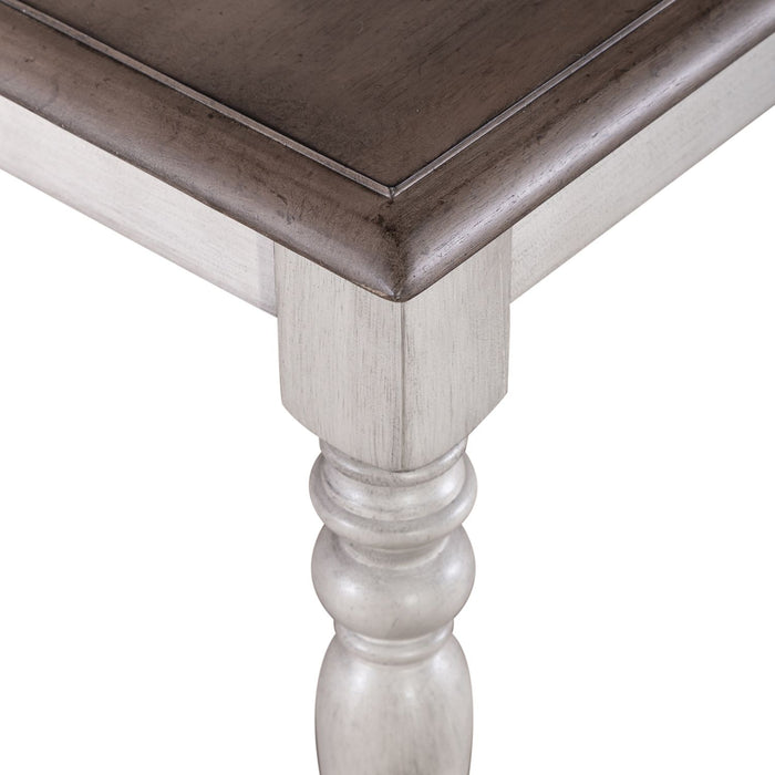 Ocean Isle Bench (RTA) in Antique White with Weathered Pine - Furniture 4 Less (Jacksonville, NC)