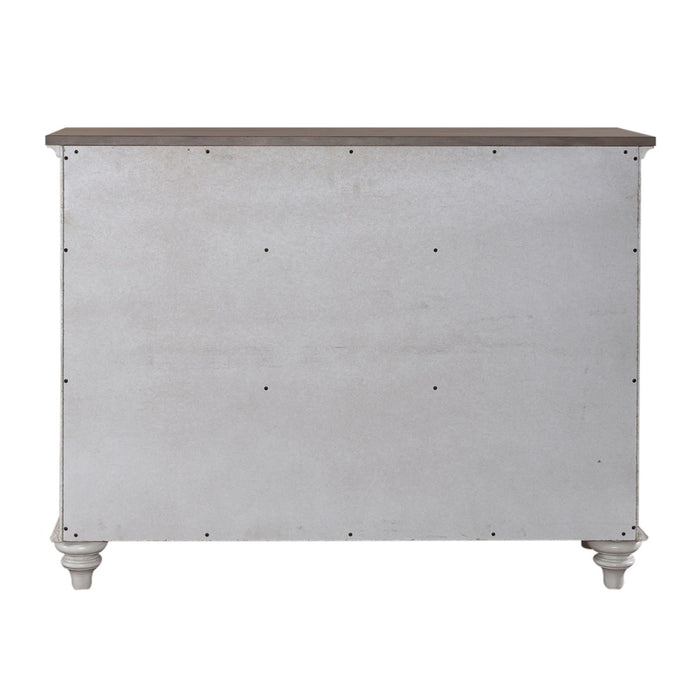 Ocean Isle Buffet in Antique White with Weathered Pine - Furniture 4 Less (Jacksonville, NC)
