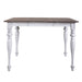 Ocean Isle Gathering Table in Antique White with Weathered Pine - Furniture 4 Less (Jacksonville, NC)