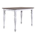 Ocean Isle Gathering Table in Antique White with Weathered Pine - Furniture 4 Less (Jacksonville, NC)