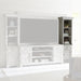 Liberty Furniture Ocean Isle Entertainment Center with Piers in Antique White with Weathered Pine 303W-ENTW-ECP - Furniture 4 Less (Jacksonville, NC)