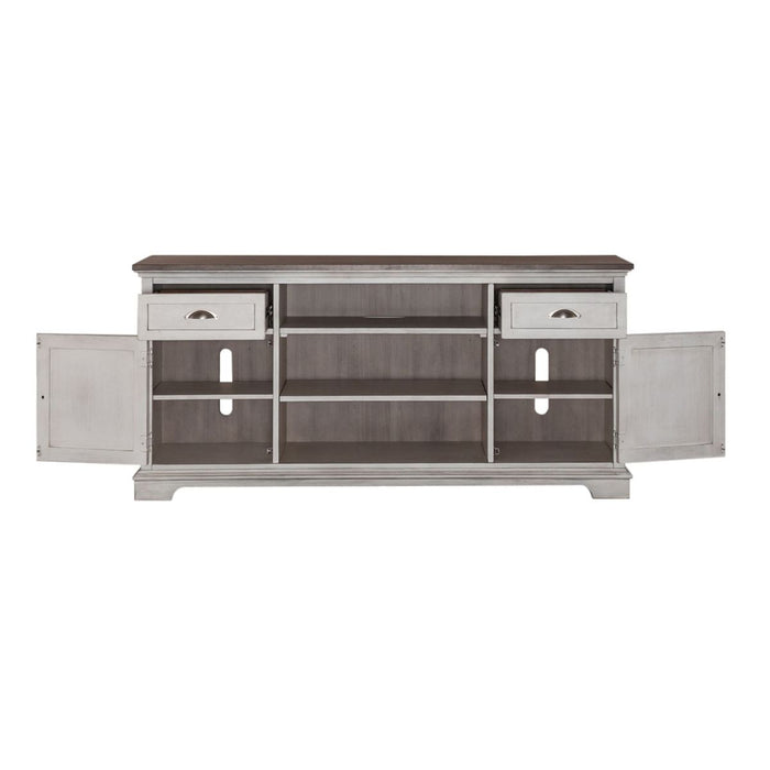 Liberty Furniture Ocean Isle 64 Inch Entertainment TV Stand in Antique White - Furniture 4 Less (Jacksonville, NC)
