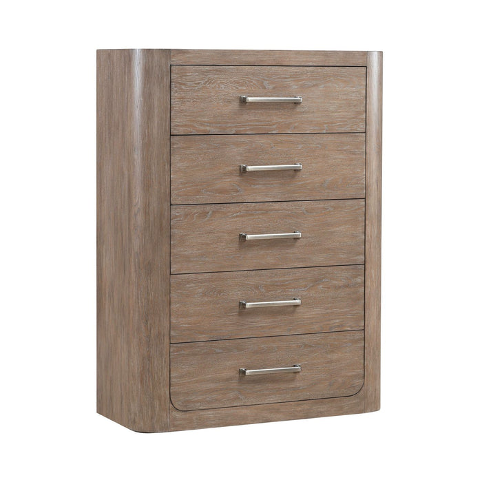 South Bend 5 Drawer Chest in Burnished Clay - Furniture 4 Less (Jacksonville, NC)