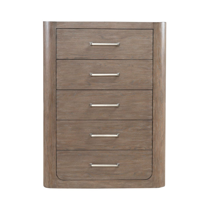 South Bend 5 Drawer Chest in Burnished Clay - Furniture 4 Less (Jacksonville, NC)