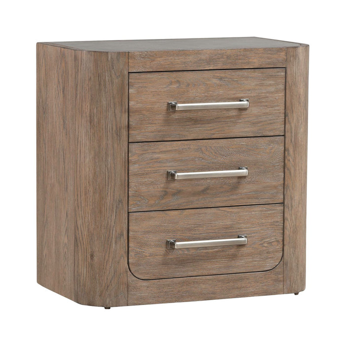 South Bend Nightstand w/ Charging Station in Burnished Clay - Furniture 4 Less (Jacksonville, NC)